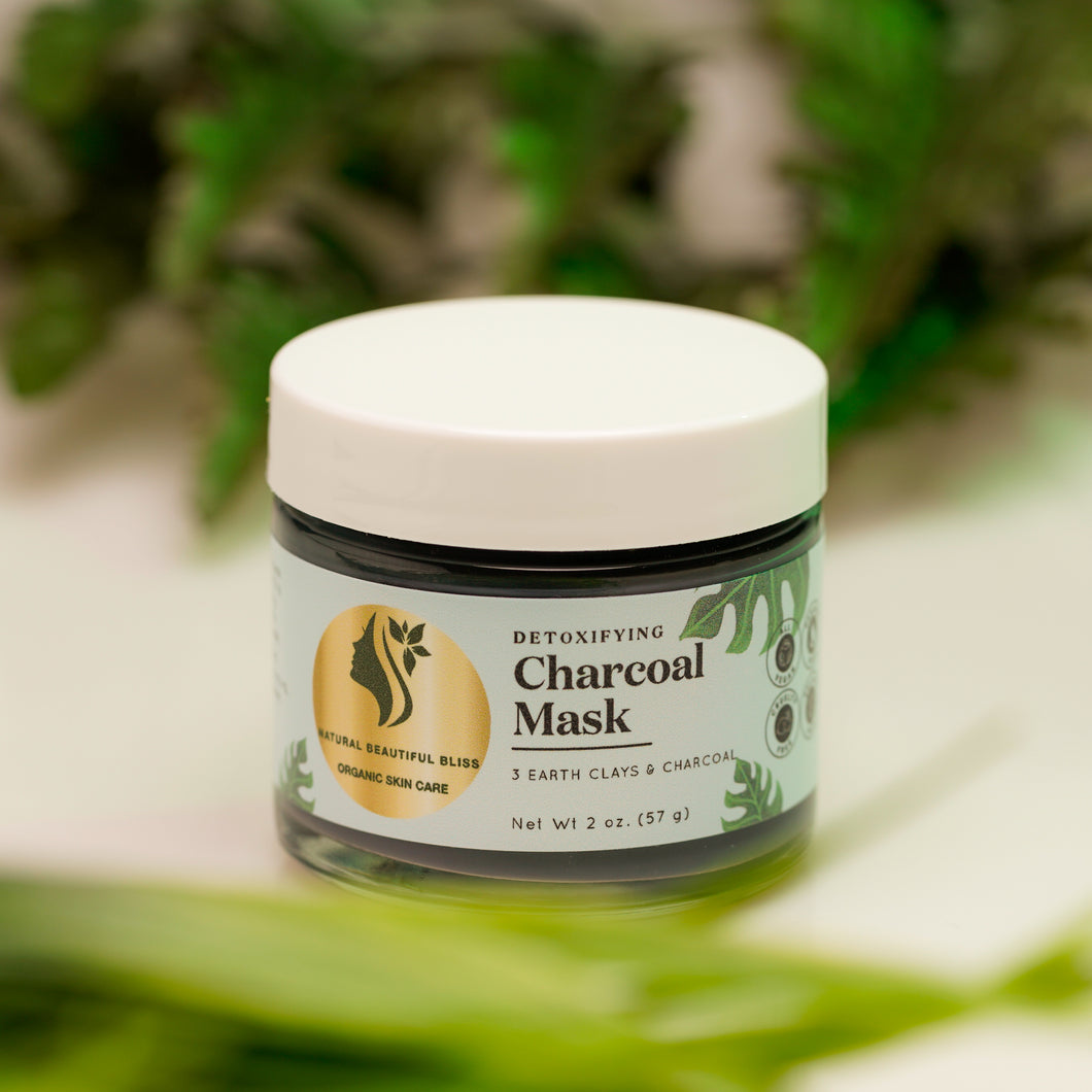 Charcoal Clay Mask - Natural Beautiful Bliss